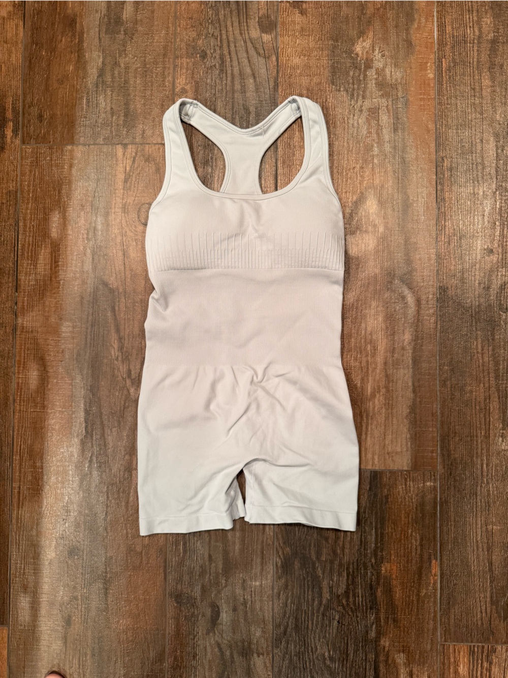 Aurola Seamless Light Gray Tank Shapewear Bodysuit